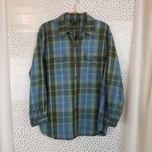 Lauren Ralph Lauren | Blue & Green Plaid Flannel